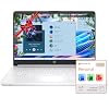 HP Ultra Slim Laptop for Students and Business | 1 Year Office 365 | 1.1TB Storage (1TB Cloud and 64GB Hard Drive) | Intel Quad-Core, 8GB RAM | Windows 11 Home w/o Earbuds