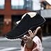 GDEBYZ Women Men Barefoot Shoes Slip On Walking Zero Drop Sole Sports Running Casual Sneakers Breathable Soft Yoga Fashion Shoes Black Size US 7.5