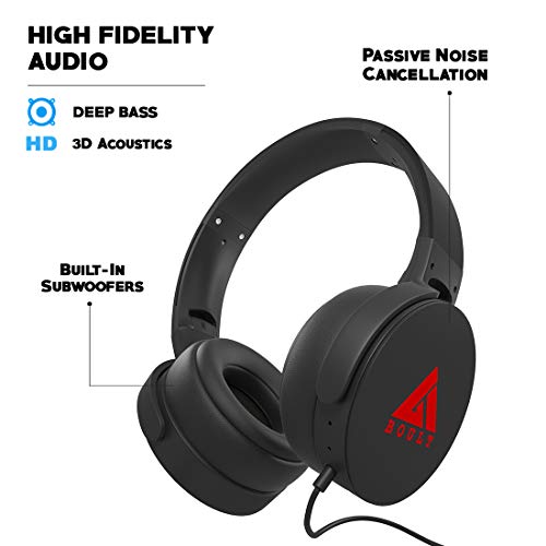 Boult Audio Bass Buds Q2 Over Ear Wired 