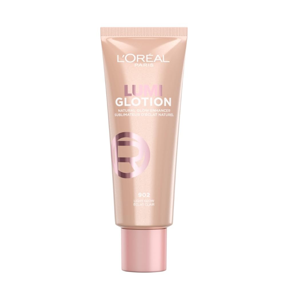 L'Oréal Paris, Illuminante Liquido, Illumina & Idrata Istantaneamente, Formula All-​in-​one con Burro di Karité e Glicerina, Texture Leggera, Lumi Glotion, Tonalità: 902 Light Glow, 40 ml