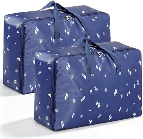 2 Piezas 105L Bolsa Almacenaje Ropa, Bolsas Guardar Ropa Impermea...
