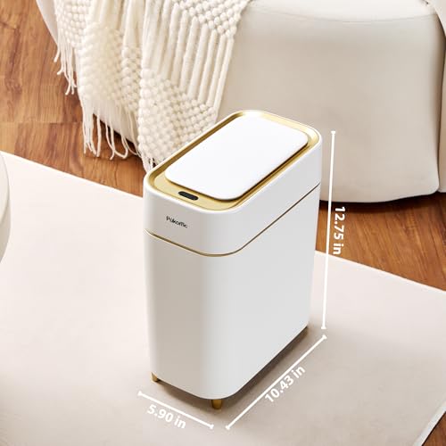 Image of Pukomc Automatic Small Sensor Trash Can with Touchless Lid