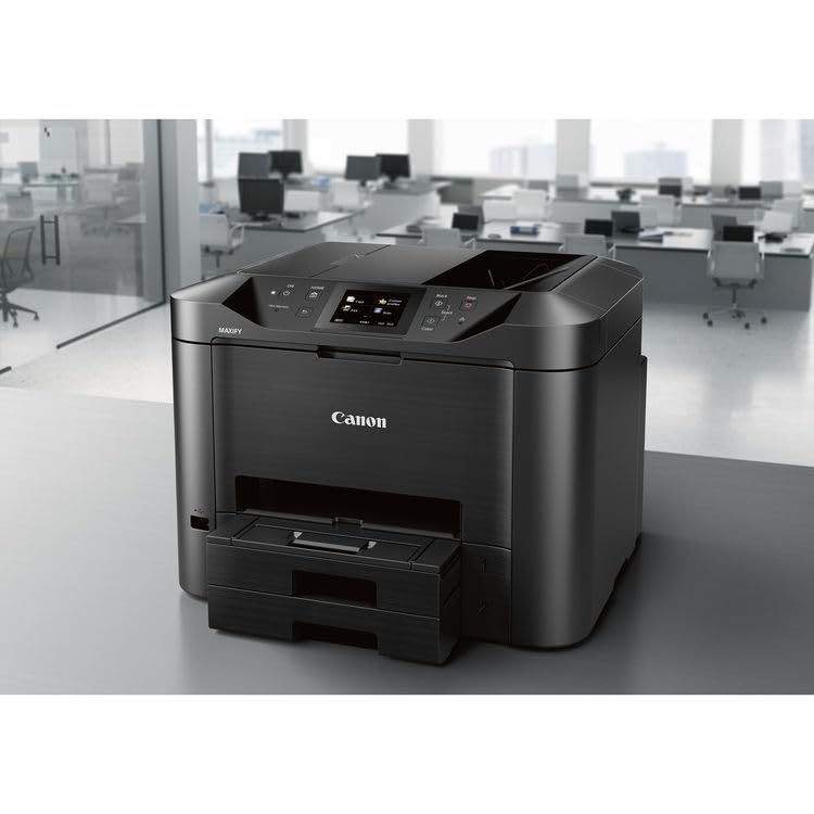 Image of Canon MAXIFY MB5420 Small Office All-in-One Inkjet Printer for Business Documents, Schoolwork, Daily Printing and Easy Setup (0971C002) + Printer Cable + Cleaning Kit + More (8pc Bundle)