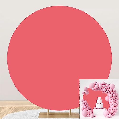 SDOTPMT Diámetro 1.8m Color sólido Rosado Ronda Fondo Abstracto Minimalista Arte Fotografía Fondo Color Llano Rojo Pantalla Foto Fondo Niños Recién Nacido Bebé Personal Retratos Fotos