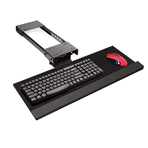 Preisvergleich Produktbild SHIYN Unter Schreibtisch Tastaturablage Und Maus-Plattform, Ergonomische Tastatur Schublade, Bequeme Lagerung Und Platzsparend