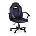 Relaxdays Gaming Stuhl XR7, 360° Drehstuhl für Gamer, höhenverstellbarer Bürostuhl bis 120 kg, Racer Optik, schwarz-blau