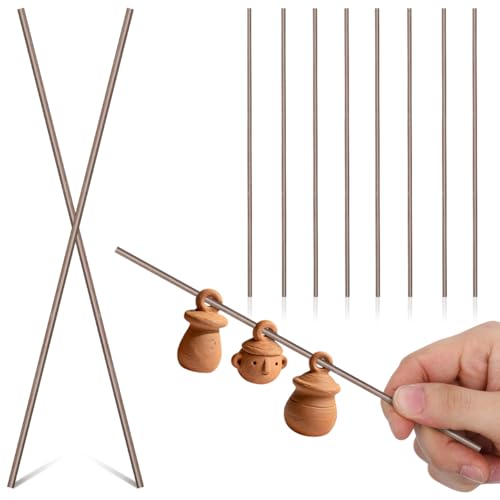 Gadpiparty Lot de 10 fils de tungstène haute température pour poterie, cuisson en céramique, accessoires de four résistants à la chaleur pour la fabrication de bijoux, supports d'épaisseur