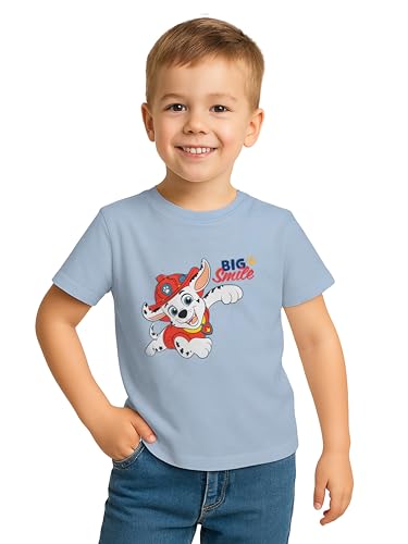 Psi Patrol T-shirt dla chłopców koszulka dziecięca z krótkim rękawem niebieski/szary (2 sztuki), niebieski/szary, 98-104