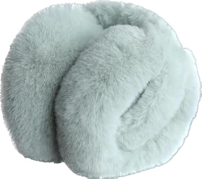 Image of Girl Winter Earmuffs Outdoor Wear Soft Faux Fur Plush Ear Warmer Minnie Design Windproof Woolen Warm Ear Muff Men & Women (Freesize)