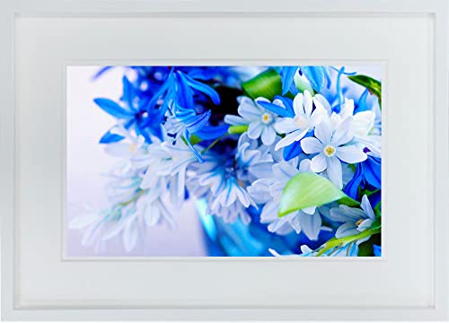 A.P.J WITH FOTO 額縁付き インテリアアート A3 青いアイリスの花束/Bouquet of blue irises