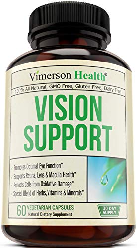 Vision Support Eye Vitamins Formula with Lutein, Zeaxanthin, Zinc, Copper, Vitamin B12 E