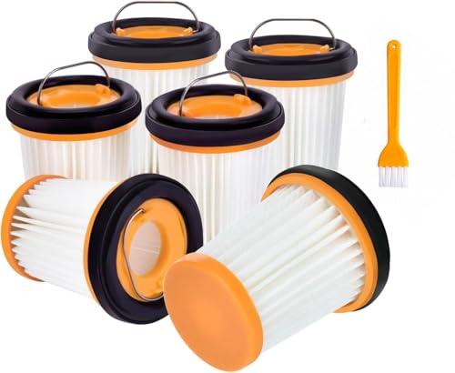 KIOMOKI 掃除機 XFF200J用フィルター6個 for シャーク 掃除機 WV260J WV250J WV251JLS WV200 WV201 WV280JLP WV251JSV WV205 WV250JBLフィルター WV270J WV251J WV280J WV30 W35 W35P WV285J WV200J 交換用フィルター