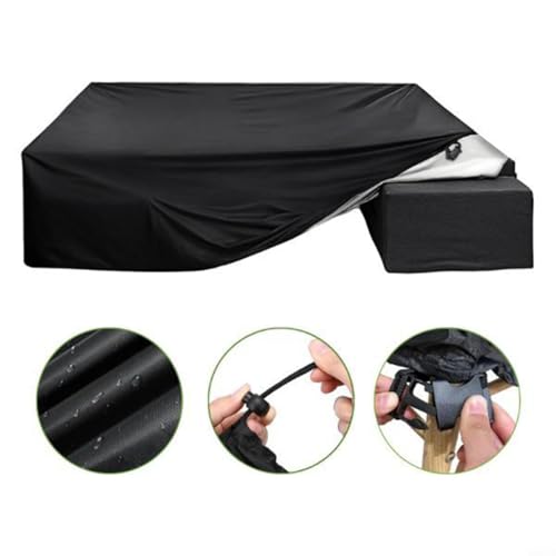 Funda de sofá modular resistente a la intemperie 308x138x89 cm 8
