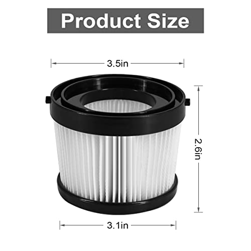 2 Pack Replacement Vacuum Filters For Dewalt Dcv501Hb, Hepa Vacuum Filter For Dewalt 20V Cordless Vacuum Dcv5011H, Reusable And Washable Filters Set #TOP1