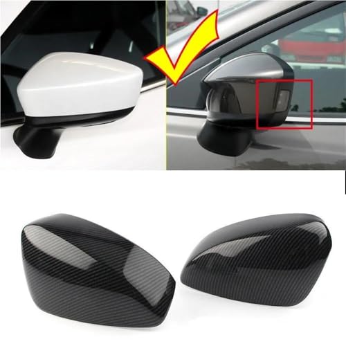 Coque carbone Mazda 3 Axela pour masquer rayures rétroviseur - 2
