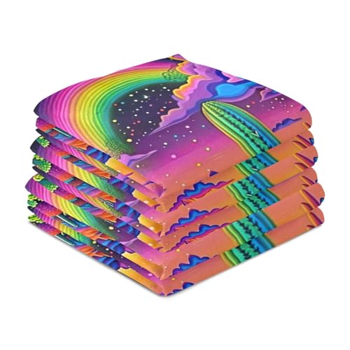 Trapos de secado de platos de cactus con diseño abstracto de 28 x 18 pulgadas para el hogar 5