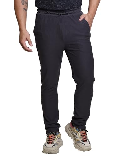 Image of Track Pant for Men - Polycotton Joggers, Gym Pants & Lowers for Men with Adjustable Waist, Moisture-Wicking Fabric & Pockets - Cargo & Ideal Sports Pajamas for Workout & Casual Wear