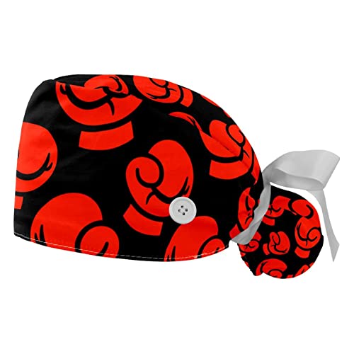 Casquettes de travail pour femmes et hommes avec bandeau de transpiration et nœud réglable