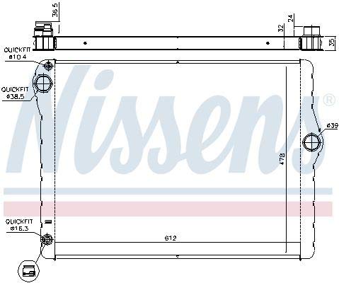Nissens60776 Radiator, engine cooling