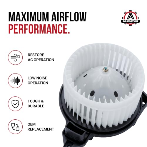 Image of Lower HVAC Blower Motor - Compatible with Toyota - Tacoma - Heater Blower Motor - Blower Motor Assembly - Replaces 87103-04044, 87103-04043AA, 700188, PM9297-2005-2015
