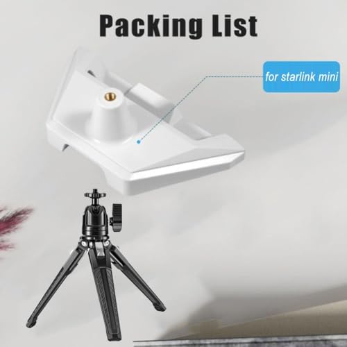 Adaptador de montaje de trípode para Starlink accesorio blanco de plástico ABS 8