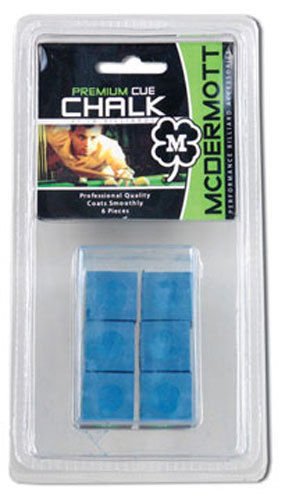McDermott Premium Cue Chalk 6 Pack - High Quality - Billiards - Pool Stick Chalk