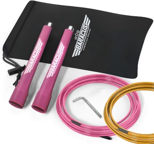 BARACUS Comba PVC para Crossfit y Boxeo (Pink)