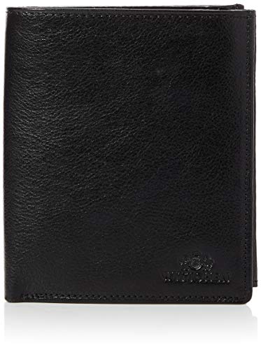 Wittchen portemonnee | Kleur: Zwart | Materiaal: Narbenleder| Maat: 11,5x13 cm | Richting: verticaal | Collectie: Italië | 21-1-139-1