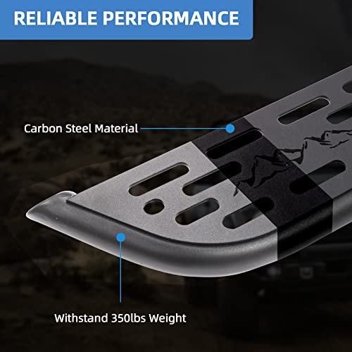 Mikoda For Bronco Side Steps, Front & Rear Running Boards Side Steps Compatible With Ford Bronco 2/4 Doors With Rock Rail/Sliders 2021 2022 2023 #TOP4