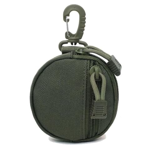 Image of Mini Coin Purse Keychain Cute Zipper Pocket Pouch for Women, Girls & Kids Lightweight, Portable Organizer Bag for Coins, Cash, Earbuds Fits in Pockets (Olive Green, Pack of 1)