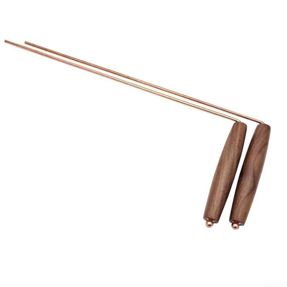 Wünschelruten und Pendelset aus massivem Messing, reines Kupfer, Detektorstab, Metalldetektorstäbe, Findungswerkzeuge für die Jagd, Wahrsagungswerkzeug