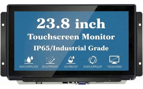Image of 23.8 Inch 10 Points PCAP Open Frame Touch Screen LCD Display Monitors 1920x1080 VESA Mount & Open Bracket Installation wall Mount Desktop for Kiosk Automation POS Vending