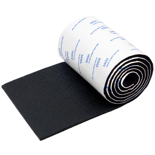 Simpracon Cuttable Felt Furniture Pads with Sticky Backing 40x4 inch Self Adhesive Felt Sheets Heavy Duty Felts Strip Roll Felts Tape Protect Hardwood Floors No Scratches No Noise