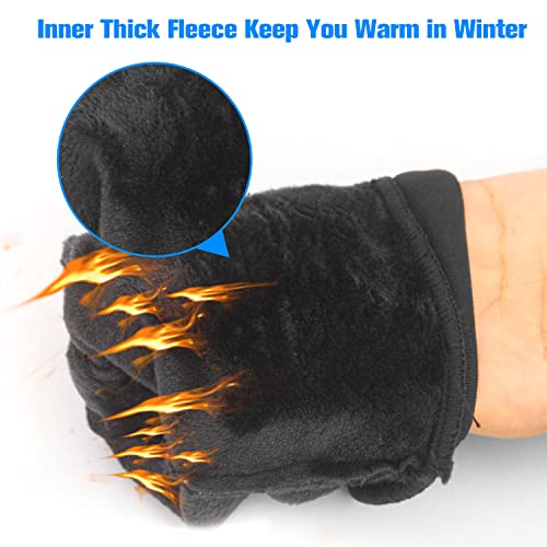 Kids Gloves Winter Boys Girls Gloves Warm Touchscreen Water Repellent Anti-Slip with Reflective Stripe for Children Teen 2-18 Years2