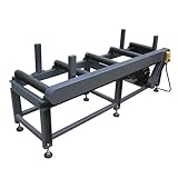 KAKA INDUSTRIAL Motorized Feeding Roller Conveyor Table (220V 3 Phase, 4,400 lbs Capacity, Adjustable Height) RB-460E– Heavy Duty, Efficient Material Handling for Metalworking and Manufacturing