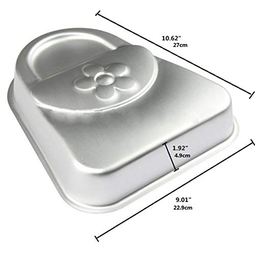Image of Ulalaza Aluminum Cake Mold 3D Bag Shape Baking Pan DIY Birthday Cake Mould Kitchen Supplies