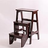 Faltbarer Tritthocker aus Holz, multifunktionaler Küchenstuhl und Bank für Zuhause, platzsparend