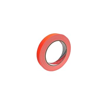 Teraoka Seisakusho Gaffer Tape, No.145G, Orange, 0.5 x 60.0 ft 12 mm x 18.28 m, Stage, Theater, Event Venue, Studio, Gymnasium, Sports Facilities, Sites, Hand Cut, Lightweight, Compact, Portable
