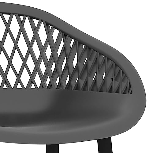 Chaises de comptoir lot de 4 avec assise confortable dossier bas - 4