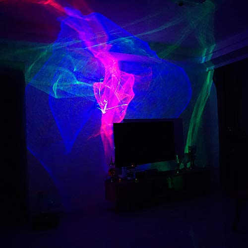 Sharelife Mini Dj Rechargeable Laser Lights, Rgb Aurora Effect Projector Usb For Home Disco Party Show Outdoor Stage Dj Dance Car Garden Holiday Portable Lights Dp4-A-Black thumb #8