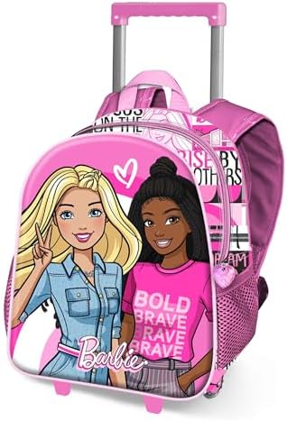 Karactermania Zainetto Trolley 3D Barbie Pets – Con Ruote, 26x34 Cm, Capacità 7L, Rosa