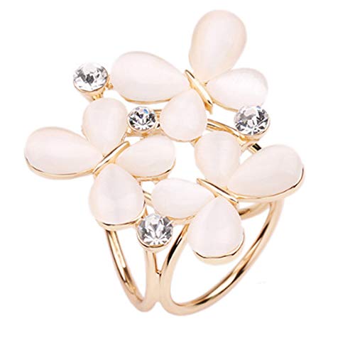 Muxan Clip de Bufanda, Bufanda, Bufanda, Anillo, Clip Flor, para Mujer