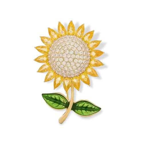 Sunflower Gifts for Women Sunflower Brooches and Pins for Women Flower Brooch Gold Boutonniere Fashion Trendy Jewelry Gifts