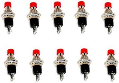 10 PushButton Switches SPST Momentary N.O. (Normally Off)