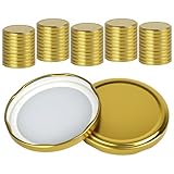 【Étanchéité professionnelle】Les couvercles à visser triple couche, ornés d'un à Dorés attrayant, ferment hermétiquement les bocaux et les gobelets pour la mise en conserve, la gélification et la conservation. Le couvercle épouse la forme de la bouteille, préservant ainsi l'arôme des liquides et des produits en poudre. Couvercle pot confiture est doté d'un système de fermeture rotatif facile à visser et à dévisser. Ce couvercle protège efficacement contre l'oxygène, l'humidité et les insectes pour préserver la qualité des aliments.