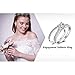 JewelryPalace 14K Gold Plated 925 Sterling Silver Cubic Zirconia Promise Rings for Her, Wedding Bands Engagement Rings for Women, Anniversary 1.3ct Solitaire Simulated Diamond Ring Set Size 6