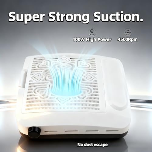 Extractor de Polvo para Uñas Kylara 100W 4500RPM miniatura 2