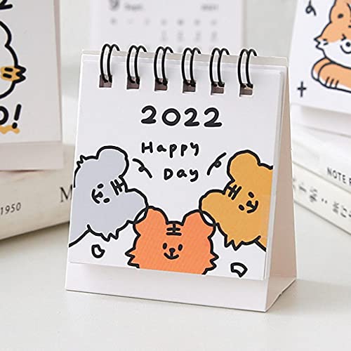 kdjsic Cartoon staande kalender maandkalender augustus 2021-dec. 2022 Twin-Wire Binding Premium dik papier ongerepte… - Image 6