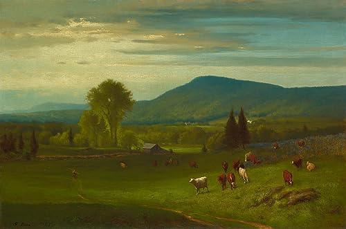 Tableaux George Inness L'été dans les Catskills impression sur toile 60x90cm pour bureau
