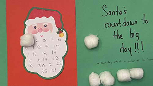 Santa Face Large Notepad- Create For For Winter, Christmas, Crafts, Decorations, Kids’ School Craft Projects. #TOP4